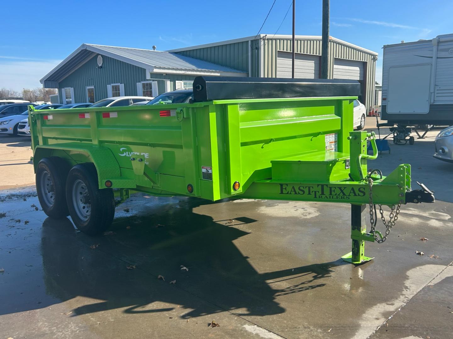 2023 GREEN /BLACK EAST TEXAS TRAILER DUMPBED DUMP (58SBD1229PE) , located at 17760 Hwy 62, Morris, OK, 74445, 35.609104, -95.877060 - Photo#1